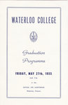 Waterloo College Graduation Programme, 1955