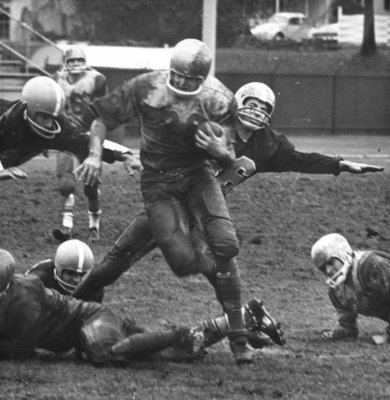 Waterloo Lutheran University football game, 1967