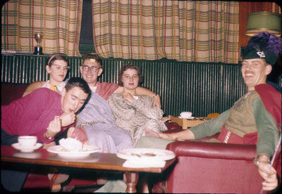 Waterloo College Canadian Officers' Training Corps party, 1958