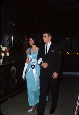 Allyson Edward competing in the 1967 Miss Canadian University Queen Pageant