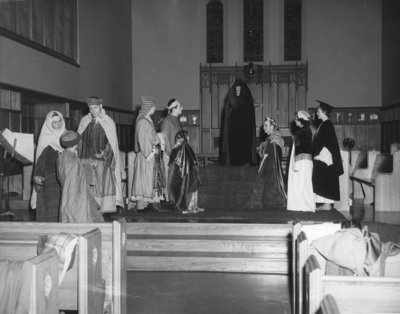 Waterloo College Lutheran Students' Association production of &quot;Everyman&quot;, 1954