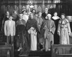 Cast of the Lutheran Students Association Lenten pageant, 1955