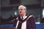 John Pollock at fall convocation 2001, Wilfrid Laurier University