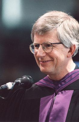 Mark Baetz at Wilfrid Laurier University fall convocation 2001