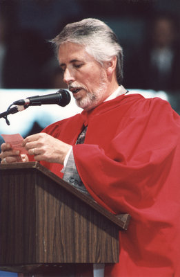 Richard Walsh-Bowers at Wilfrid Laurier University fall convocation 2001