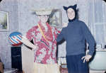 Harold Russell and John Fuchs in Halloween costume