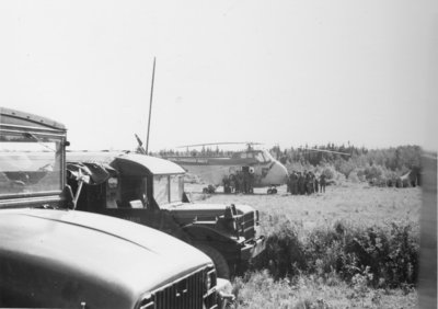 Royal Canadian Navy helicopter at Camp Gagetown