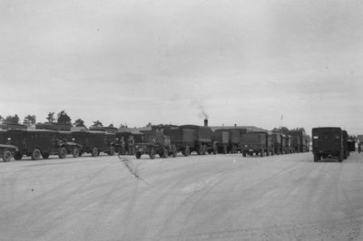 Military vehicles at Camp Gagetown