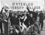 Waterloo Lutheran University bed push, 1961