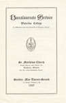 Waterloo College baccalaureate service, May 22, 1927