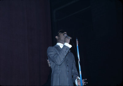 Stevie Wonder performing at Waterloo Lutheran University Winter Carnival 1970