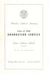 Waterloo Lutheran Seminary Class of 1960 Graduation Service