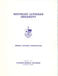 Waterloo Lutheran University fall convocation 1971 program