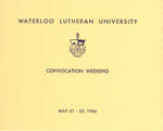 Waterloo Lutheran University convocation weekend, 1966