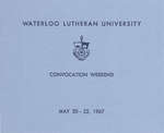 Waterloo Lutheran University convocation weekend, 1967