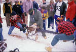 Log cutting at Winter Carnival 1985