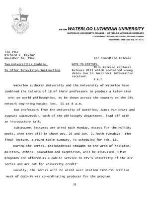 134-1967 : Two universities combine to offer television instruction