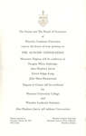 Waterloo Lutheran University convocation invitation, fall 1962