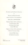 Waterloo Lutheran University fall convocation 1965 invitation