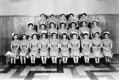 Nursing class, Waterloo College, 1954-55