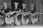 Male chorus line in the Purple and Gold Revue, 1957