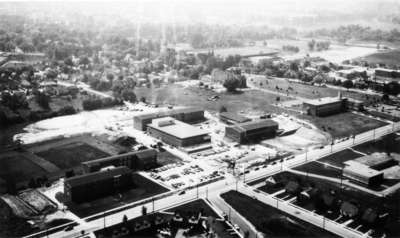 Aerial view of Waterloo Lutheran University