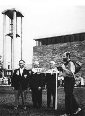 Reenactment of Adam Keffer's walk to Pittsburgh, at the Keffer family reunion