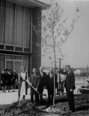 Waterloo Lutheran University Class of 1966 tree planting ceremony