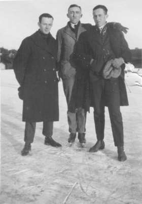 Three Waterloo College School students skating