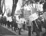 Vietnam War protest march in Waterloo, Ontario