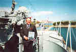 Barry Gough aboard the HMCS HAIDA