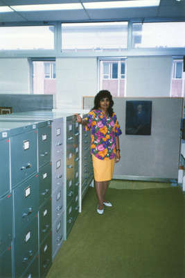 Doreen Udit in the University Archives