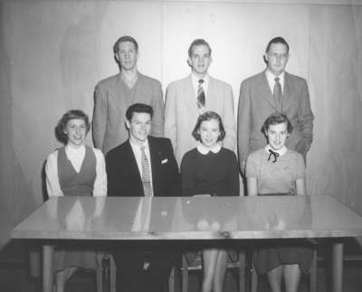 Waterloo College freshman class executive, 1953-54