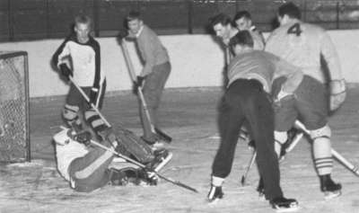 Waterloo College hockey players