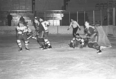 Waterloo College hockey players