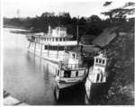 Steamboats at the Clark dock on the south side of Minnehaha Bay