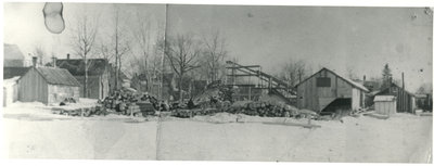 Parc à bois débités, Sturgeon Falls / Lumber yard, Sturgeon Falls