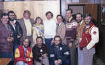 Miss Sturgeon Falls 1978 with a Group of Men