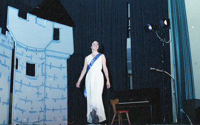 Contestant on Stage During the 1978 Miss Sturgeon Falls Pageant