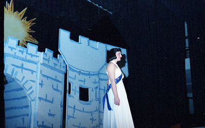 Contestant on Stage During the 1978 Miss Sturgeon Falls Pageant