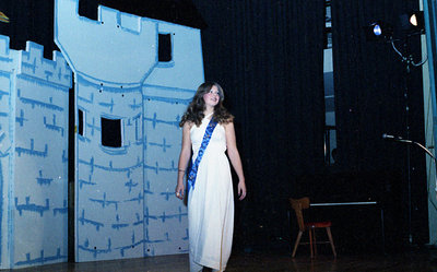 Contestant on Stage During the 1978 Miss Sturgeon Falls Pageant