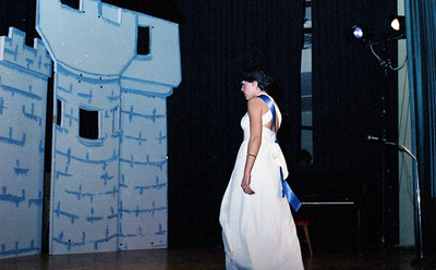 Contestant on Stage During the 1978 Miss Sturgeon Falls Pageant