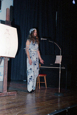 Contestant Modelling on Stage During the 1978 Miss Sturgeon Falls Pageant