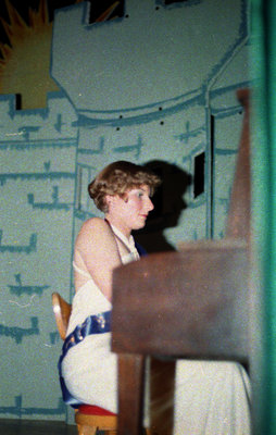 Contestant Plays the Piano During the 1978 Miss Sturgeon Falls Pageant