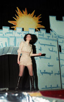 Contestant on Stage During the 1978 Miss Sturgeon Falls Pageant