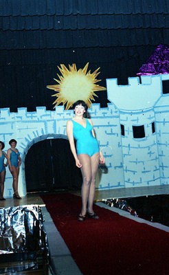 Contestant on Stage During the Bathing Suit Category of the 1978 Miss Sturgeon Falls Pageant