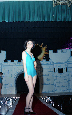 Contestant on Stage During the Bathing Suit Category of the 1978 Miss Sturgeon Falls Pageant