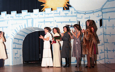 Contestants on Stage During the Miss Sturgeon Falls Pageant