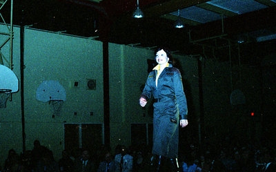 Contestant on Stage During the 1978 Miss Sturgeon Falls Pageant