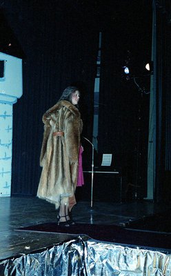 Contestant on Stage During the 1978 Miss Sturgeon Falls Pageant